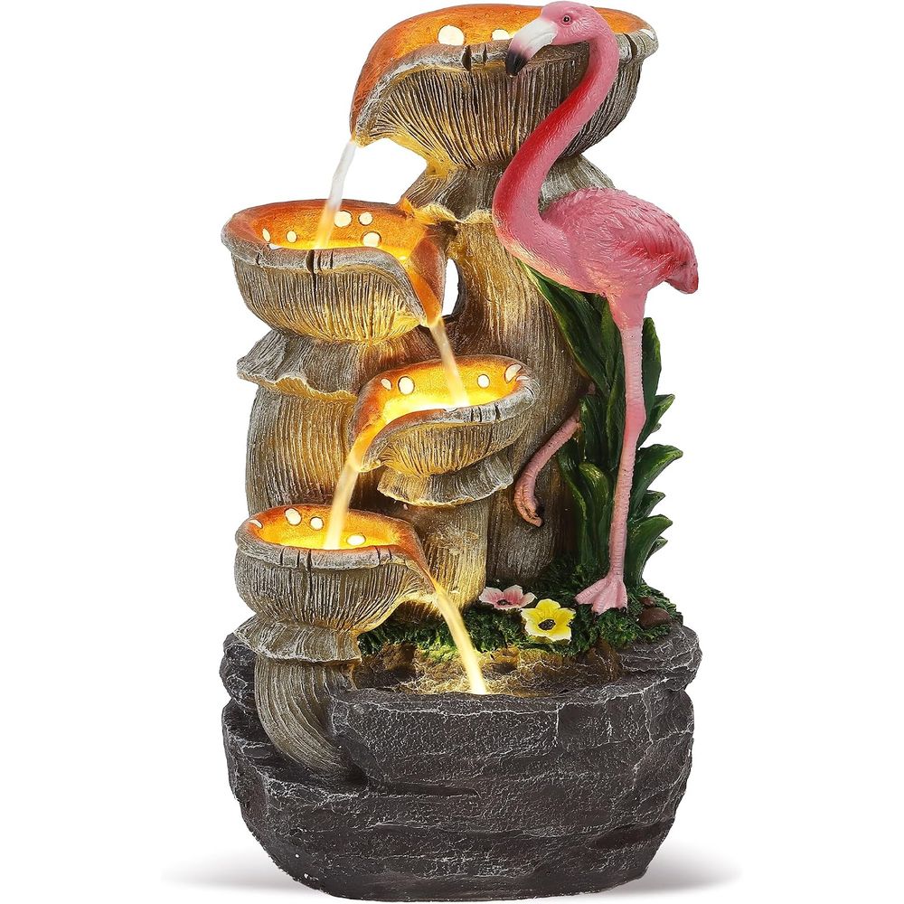 Lighting Decoration Stand - 5단계 정원 폭포, 5개 LED 조명