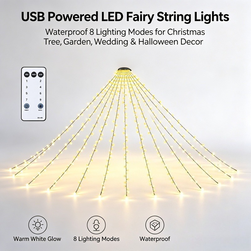 Lighting Decor Wedding - USB LED 요정 스트링 조명, 방수