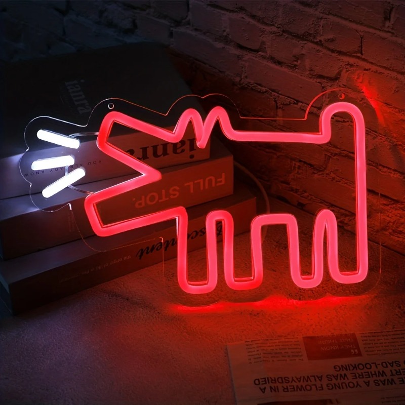Lighting Decor Store - 짖는 개 라인 LED 네온 라이트