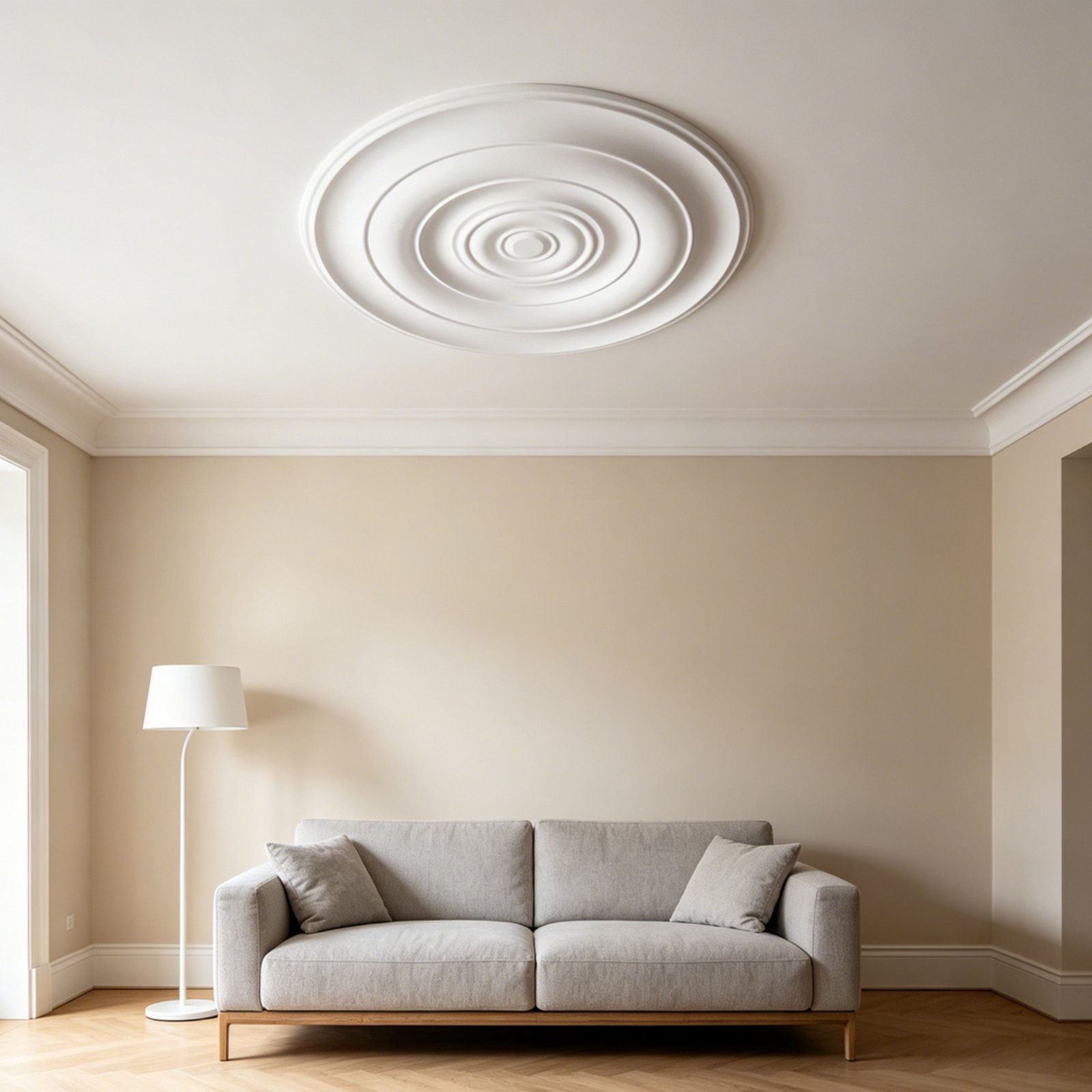 Lighting Interior Decor - 원형 천장 메달리온 유럽풍 디자인 PU