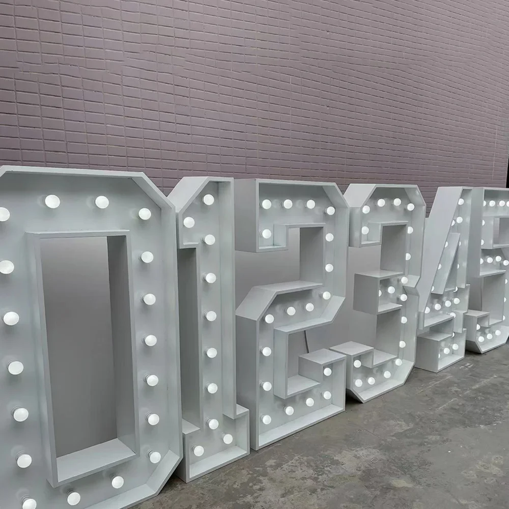 Light Up Letters Marquee - 공장 맞춤형 크기 로고 4피트 대형