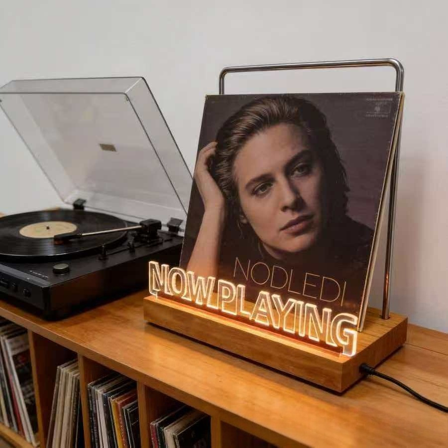 Lighting Decoration Stand - 조명이 있는 아크릴 LP 디스플레이 스탠드,