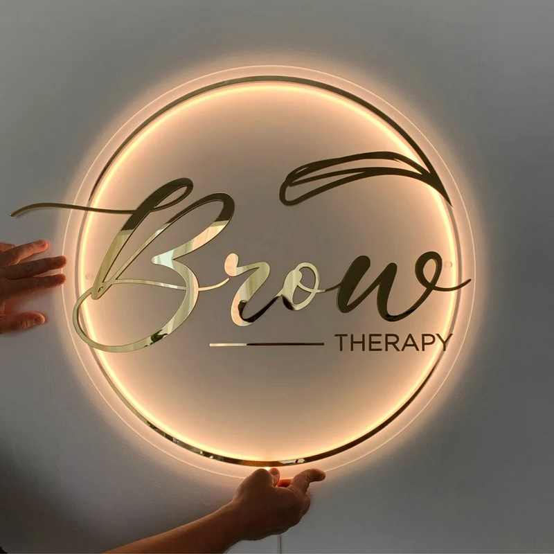 Lighting Decor Company - 사용자 정의 비즈니스 로고 3D 아크릴
