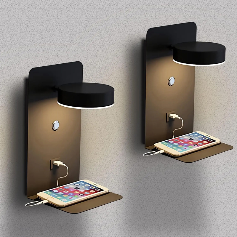 Lighting Decoration On Wall - 침실용 LED 벽 램프, USB 충전