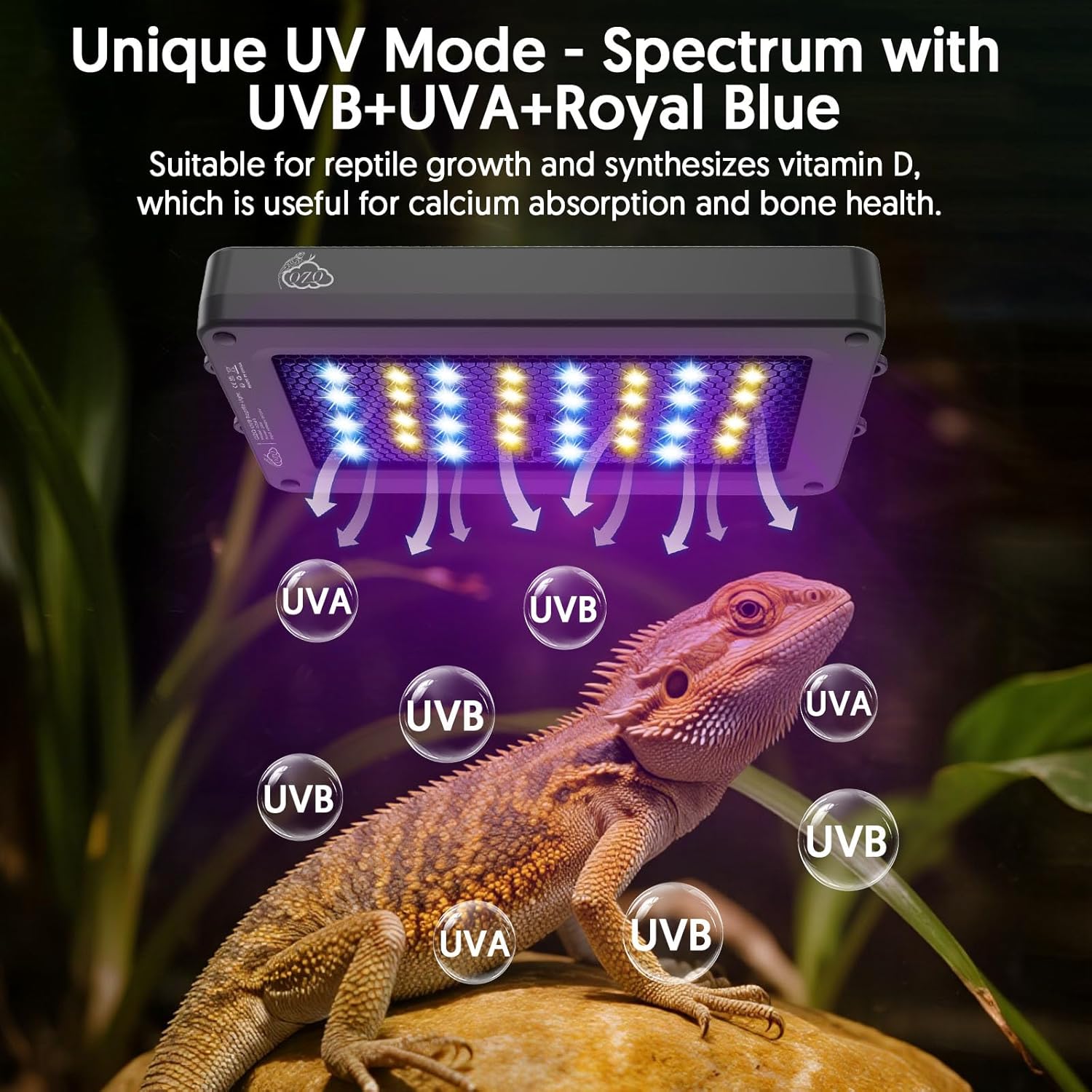 24W LED UVA UVB 파충류 램프, 디밍 및 4 - Gecko Lighting & Decor 리뷰 및 가격