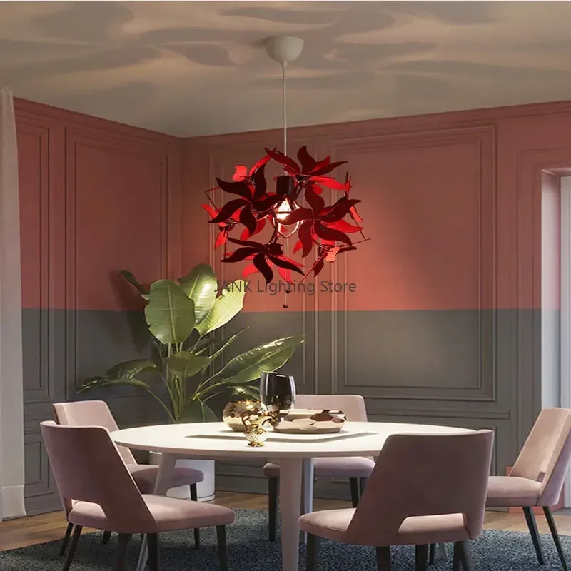 고급스러운 꽃 LED 서스펜션 램프 창의적인 수납형 샹 - Lighting Decor Store 리뷰 및 가격