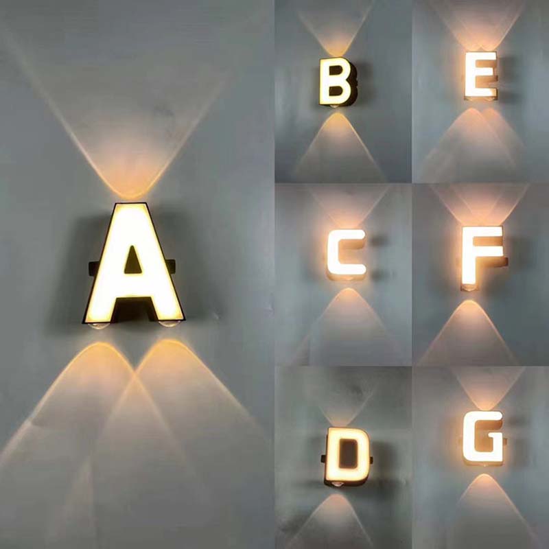 LED 글자 조명 사인, 26 알파벳 업 야외 글자,  - Lighting Decor Company 리뷰 및 가격