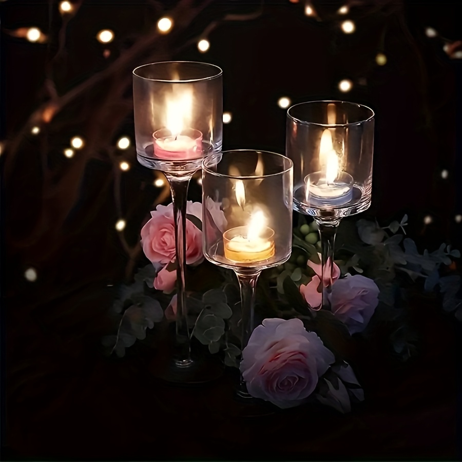 3개 세트 투명 유리 캔들 홀더 세트 우아한 선물 상자 - Candle Holder Set 리뷰 및 가격