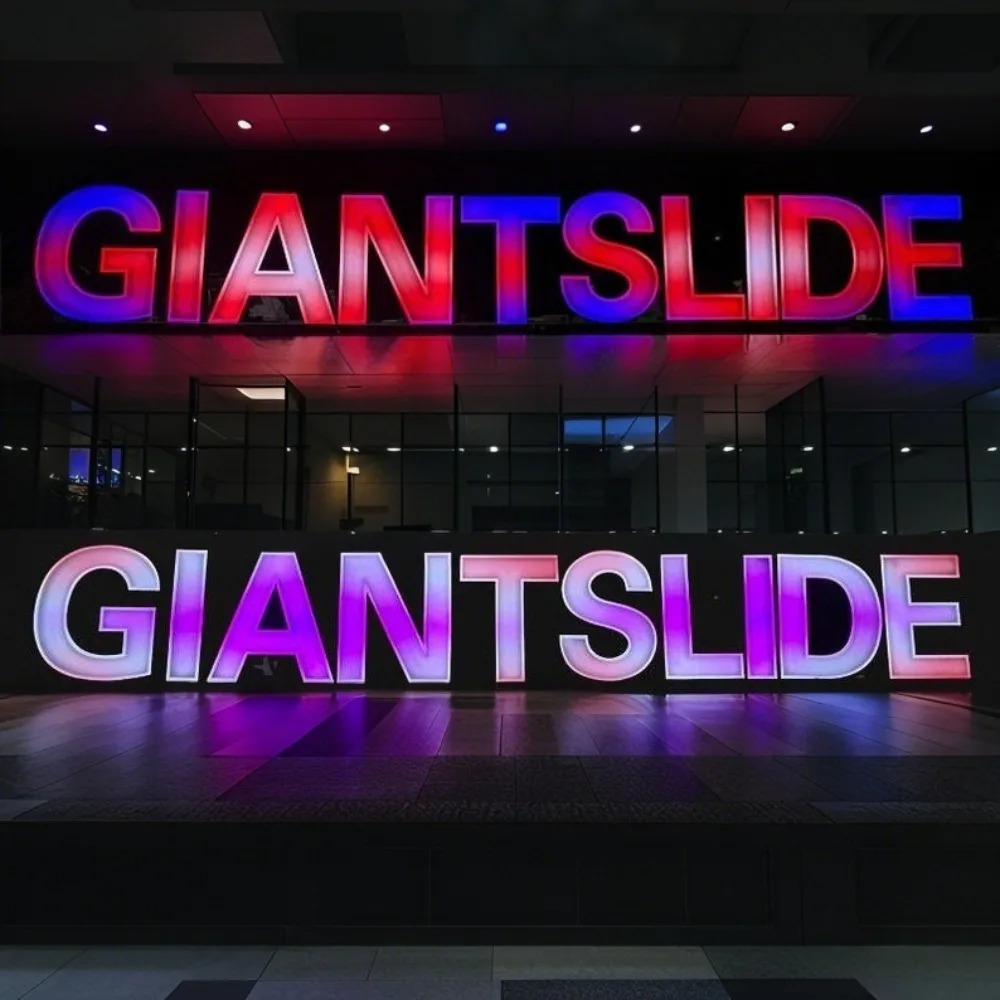 맞춤형 RGB 금속 LED 간판 벽 로고 야외 발광 문 - Lighting Decor Company 리뷰 및 가격