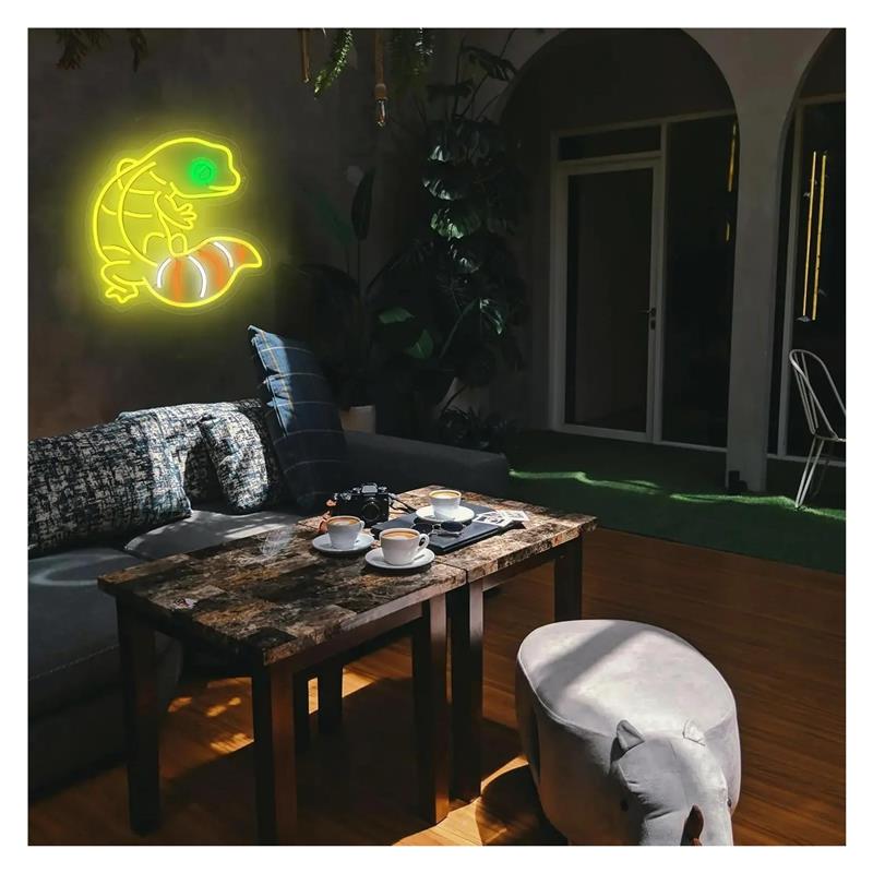 게코 모양 네온 사인 애니메이션 조명 디밍 가능 열대  - Gecko Lighting & Decor 리뷰 및 가격