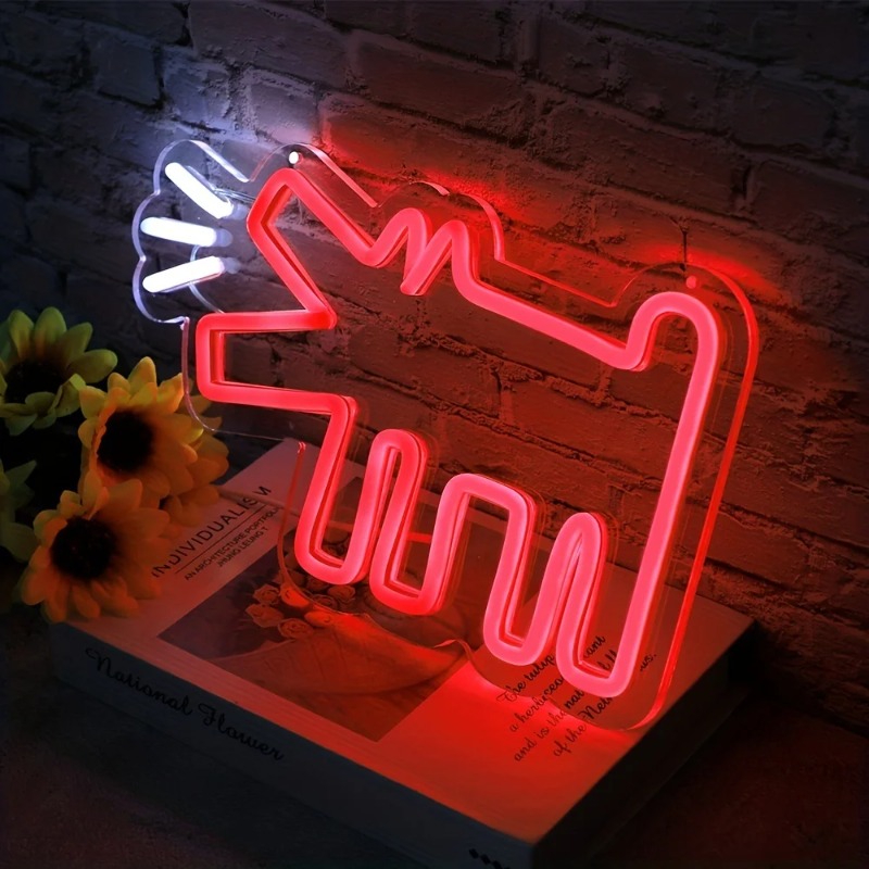 짖는 개 라인 LED 네온 라이트 어린이 방 야간 조명 - Lighting Decor Store 리뷰 및 가격