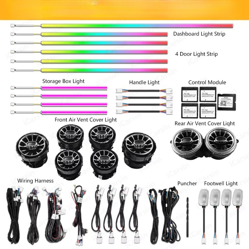W217 W222 쿠페 다이내믹 C217 라이트 스트립 - Lighting Interior Decor 리뷰 및 가격