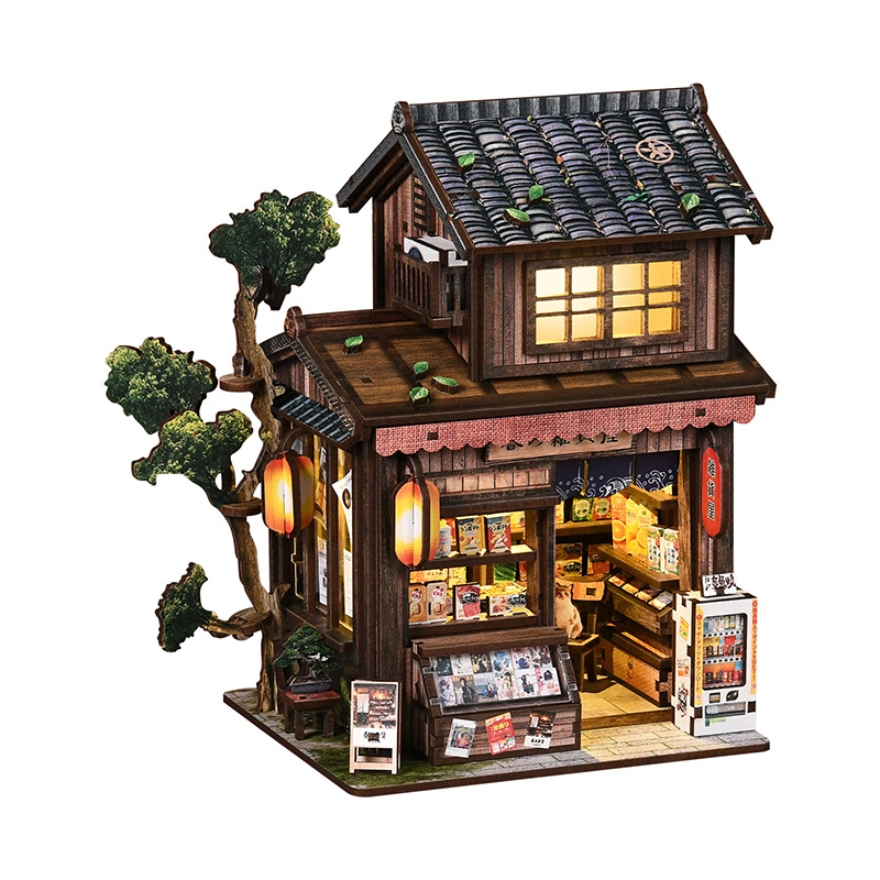 DIY 미니 북눅 카스가 식료품점 DIY 나무 수제 조 - Lighting Decor Store 리뷰 및 가격
