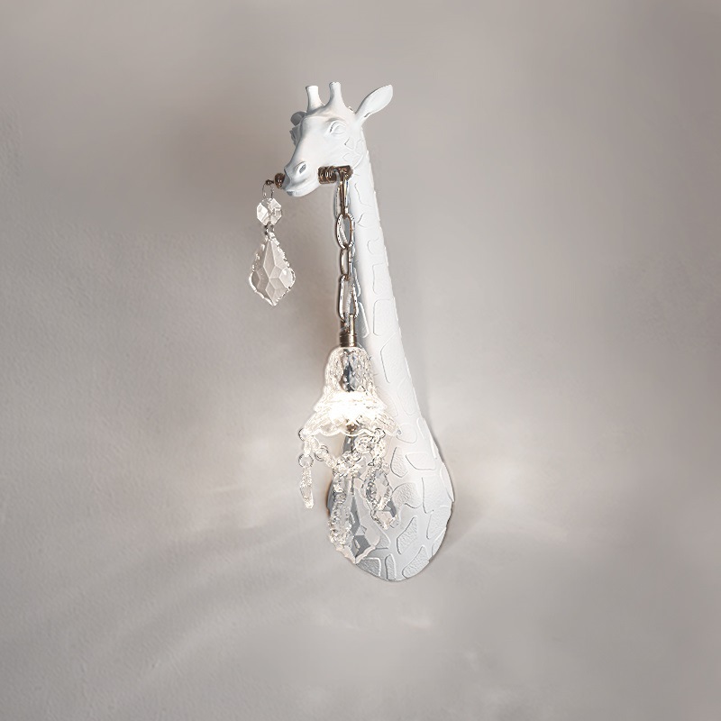 현대적인 창의적인 레진 기린 LED 벽등 침실 침대 머 - Lighting Decoration On Wall 리뷰 및 가격