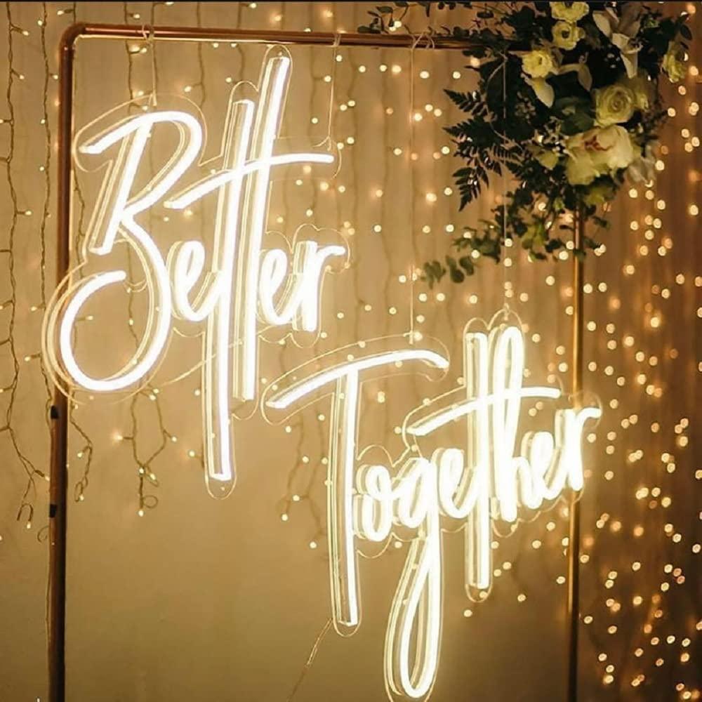 Better Together 네온 사인 USB 디밍이  - Lighting Decor For Bedroom 리뷰 및 가격