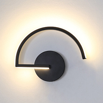 현대적인 북유럽 LED 벽등, 미니멀리스트 블랙 기하학 - Lighting Decor For Bedroom 리뷰 및 가격