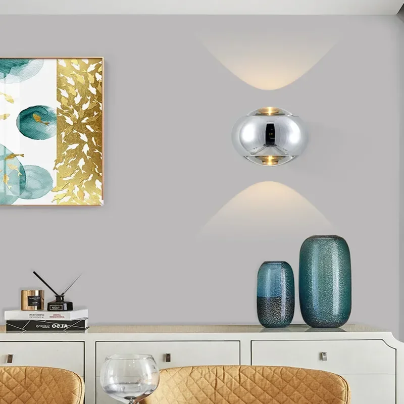 북유럽 디자이너 현대 미술 알루미늄 유리 LED 벽 램 - Lighting Decoration On Wall 리뷰 및 가격