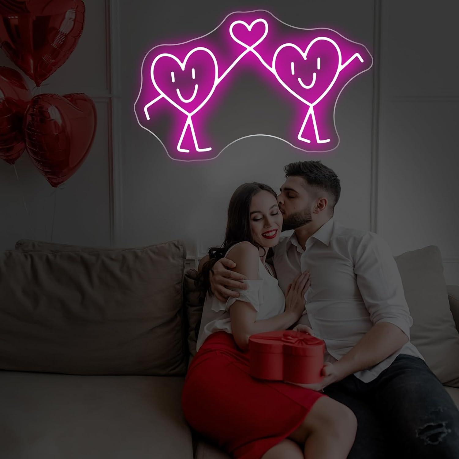 사랑 네온사인 USB 디밍 가능 LED 네온 조명, 결 - Lighting Decor Wedding 리뷰 및 가격