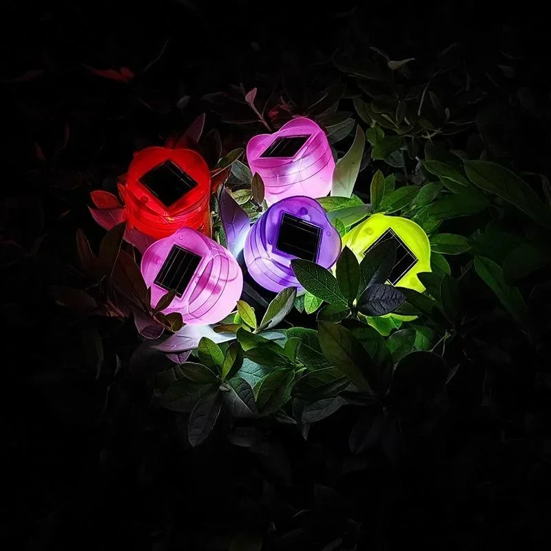 정원 튤립 꽃 모양 LED 태양열 발전 방수 튜브 잔디 - Lighting Decoration Stand 리뷰 및 가격