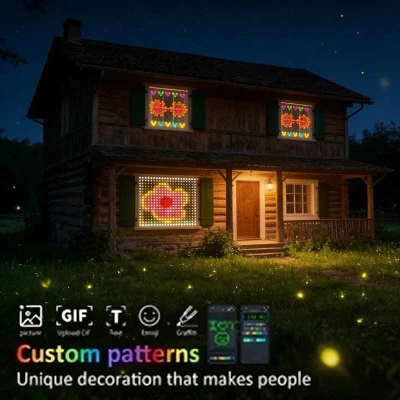 USB 전원 앱 제어 LED 커튼 조명, 크리스마스 창 - Lighting Decoration In Bedroom 리뷰 및 가격