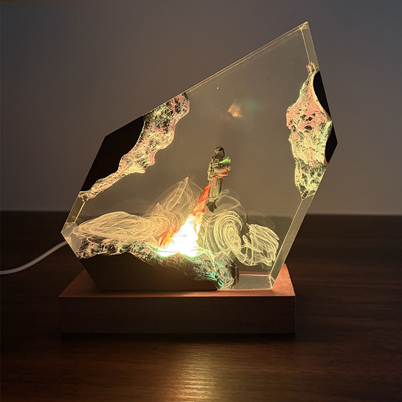 공상 과학 애니메이션 피규어 생물 레진 테이블 램프 창 - Lighting Decor Wedding 리뷰 및 가격