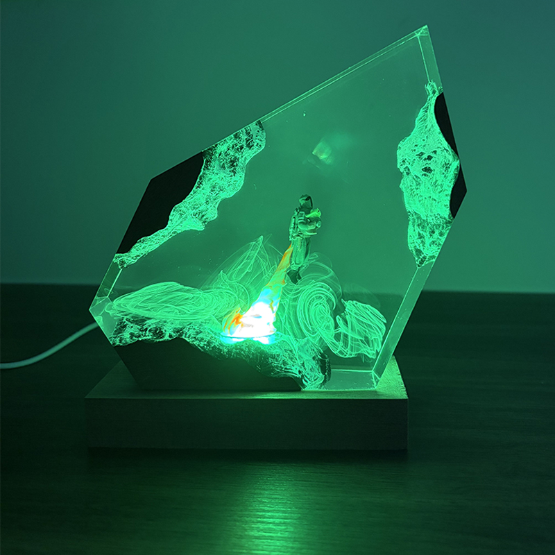 공상 과학 애니메이션 피규어 생물 레진 테이블 램프 창 - Lighting Decor Wedding 리뷰 및 가격