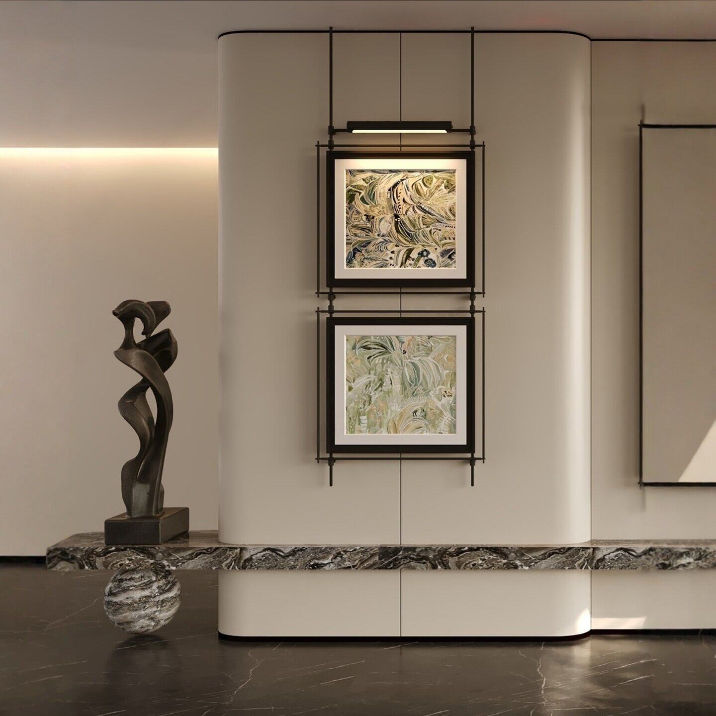 와비사비 스타일 금속 펜던트 LED 장식 그림 홈 데코 - Lighting Decoration On Wall 리뷰 및 가격