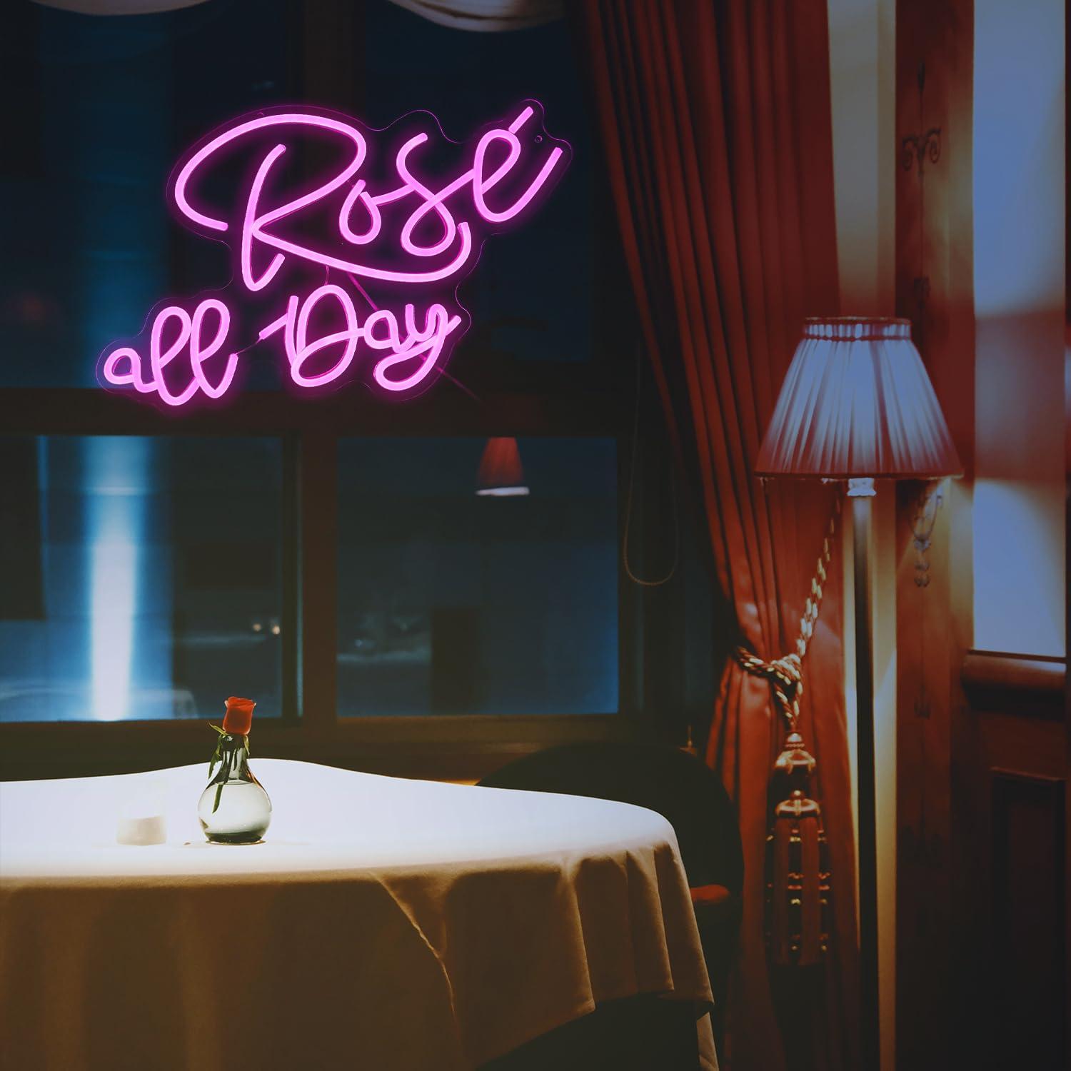 로즈 올 데이 네온 사인 디밍 가능 LED 네온 조명  - Lighting Decor Wedding 리뷰 및 가격