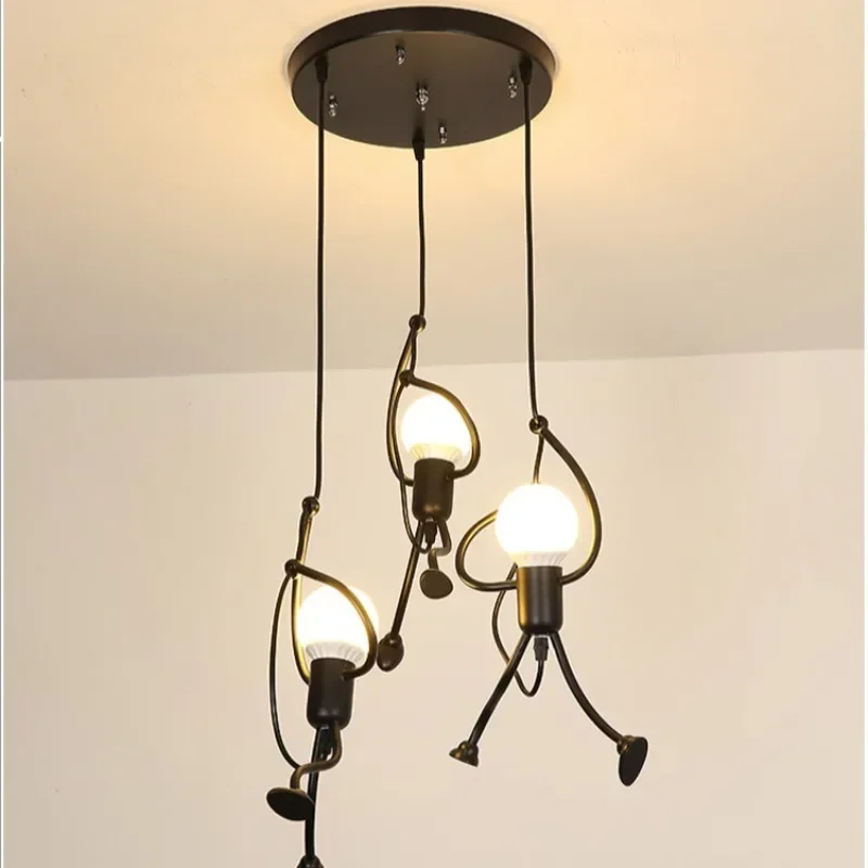 레트로 단철 샹들리에 레스토랑 카페 의류 매장 거실 조 - Lighting Decor Store 리뷰 및 가격