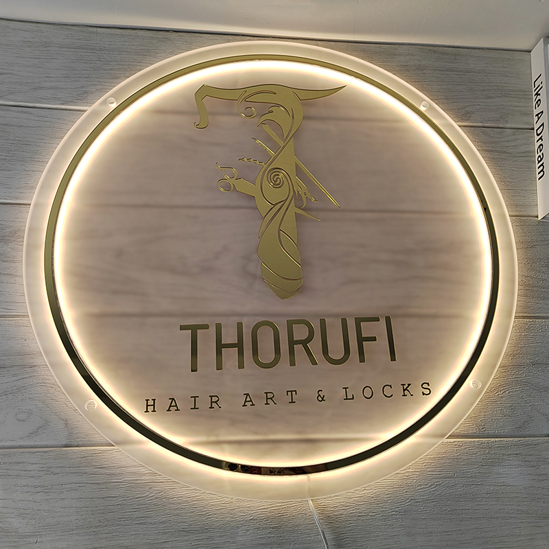 사용자 정의 비즈니스 로고 3D 아크릴 사인 뷰티 살롱 - Lighting Decor Company 리뷰 및 가격
