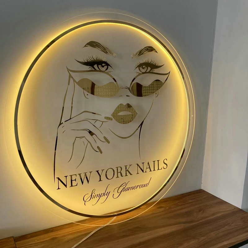 사용자 정의 비즈니스 로고 3D 아크릴 사인 뷰티 살롱 - Lighting Decor Company 리뷰 및 가격