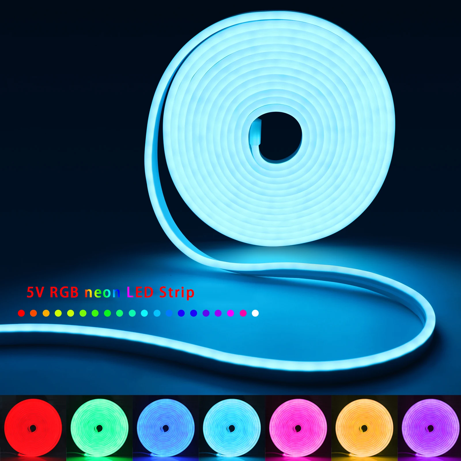 1-5m RGB LED 네온 스트립 라이트 5V USB - Lighting Decor Room 리뷰 및 가격