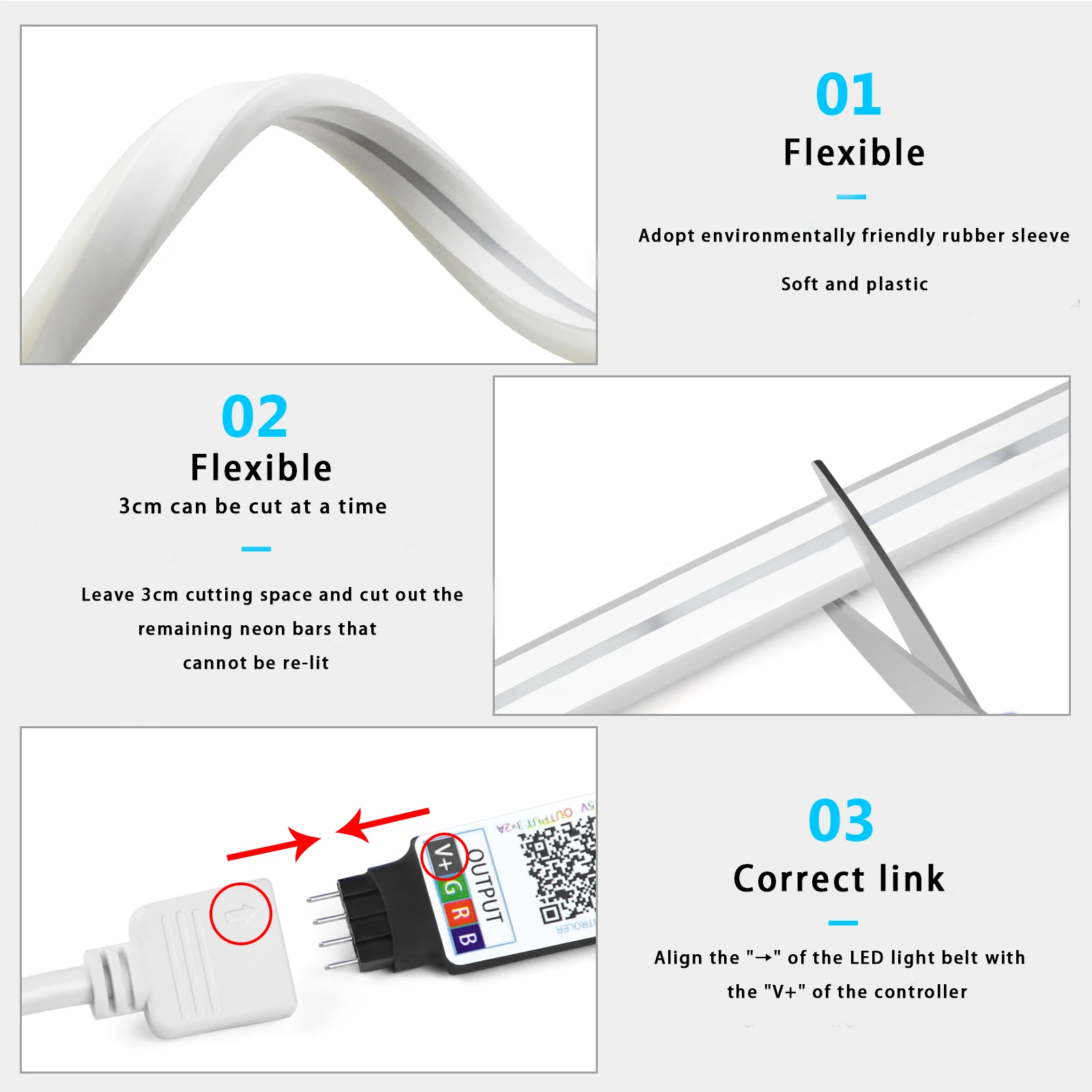 1-5m RGB LED 네온 스트립 라이트 5V USB - Lighting Decor Room 리뷰 및 가격